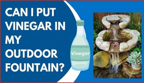 Can I put vinegar in my outdoor fountain