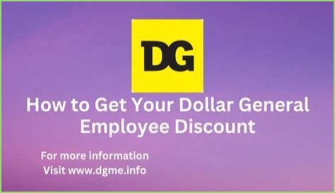 How do I get my Dollar General employee discount?