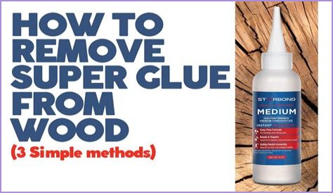 How do you get super glue off of a wood table?
