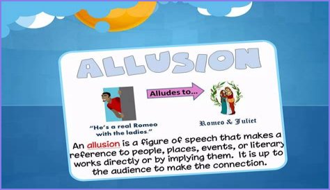What are the five types of allusion
